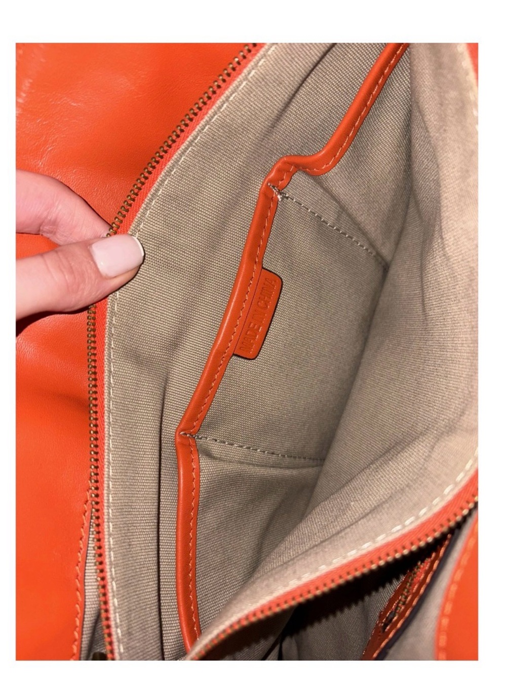 Burberry Nova Check Orange Leather Trim Canvas Tote Shoulder Bag Brass Hardware - Picture 4 of 13